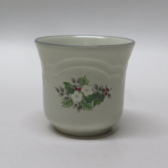 Vintage Pfaltzgraff Heirloom Christmas Potpourri/Butter Burner and Votive Cup - Picture 2 of 12